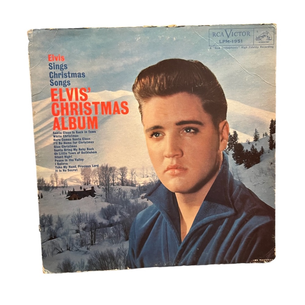 Vintage Elvis Christmas 12” Vinyl Record